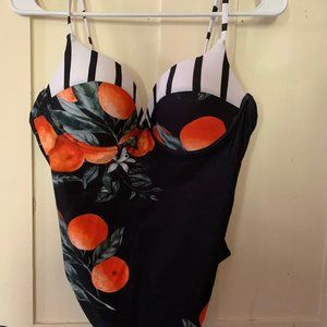 CupShe One Piece Floral Bathing Suit